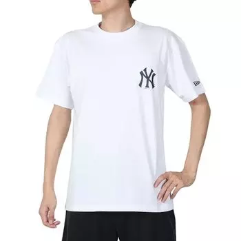 Футболка с коротким рукавом MLB NY White L SS CT TEE NEYYAN WS WHI NVY [New Era]