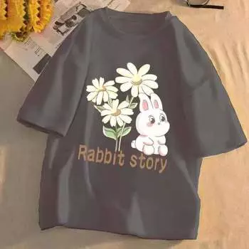 Футболка с короткими рукавами Cotton Bear, женская, лето 2025, новинка Harajuku Wind Design, белая футболка с короткими рукавами XS
