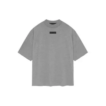 Футболка с короткими рукавами Fear of God Essentials Темно-Хезер Овсянка Мужские топы Серые 125SP244193F XL