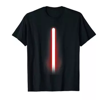 Футболка с красным светом и лазерным лучом Star Warstle Swords чёрный