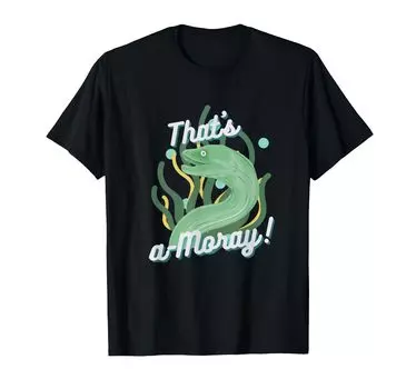 Футболка с надписью «Moray That s» чёрный