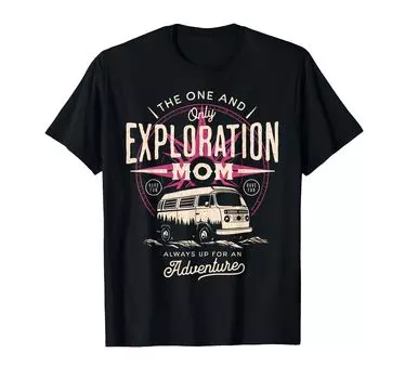 Футболка с подарком для мамы от Van Mom чёрный