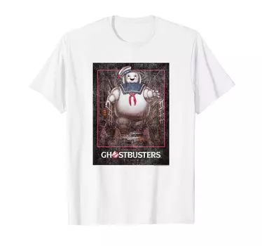 Футболка с винтажным постером Ghostbusters Stay Puft синий