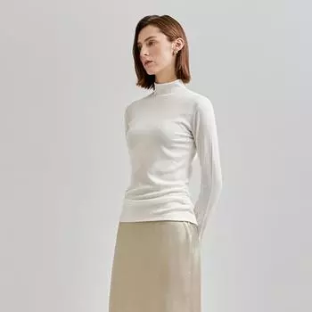 Футболка She S miss с воротником-стойкой и сборкой SSjTSn42010 Light green/55