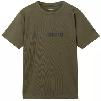 Футболка SHIMANO Dry Logo с коротким рукавом цвета хаки M SH-021W хаки
