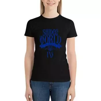 Футболка Shinee World Jonghyun Blue, одежда в стиле хиппи, топы больших размеров, милые топы, летняя женская одежда L белый