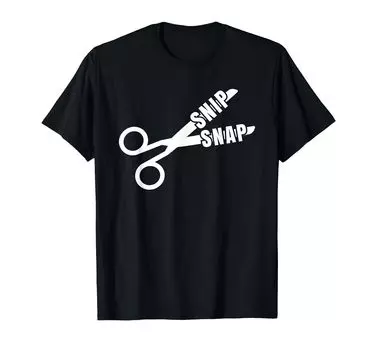 Футболка Snip Snap Funny Vasectomy Retirement Baby Maker Scissors чёрный