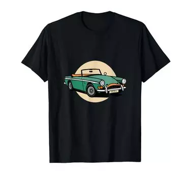 Футболка Sunbeam Alpines Tiger V8 1960-х годов чёрный