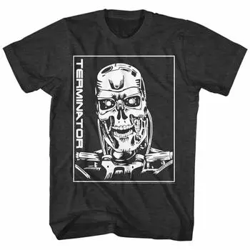 Футболка Terminator Machine Skull Black Heather M