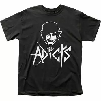 Футболка The Adicts Monkey Rock N Roll Music Band, черная футболка унисекс S