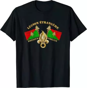Футболка унисекс Legion Etrangere Honneur Fidelite Французский Иностранный легион S