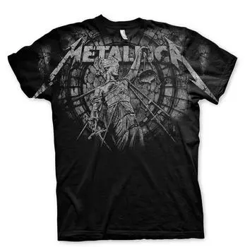 Футболка унисекс Metallica And Justice с принтом на спине S