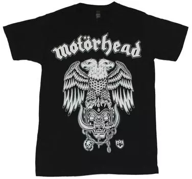 Футболка унисекс Motorhead Double Eagle Demon Face Crest с логотипом S