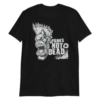 Футболка унисекс «Punks Not Dead» гот-рок-метал гранж-инди S