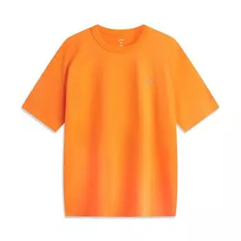 Футболка унисекс с круглым вырезом Li Ning CF Ice Silk Quick-Dry Cool Feeling, цвет заката-оранжевый ATSU779-7 2XL