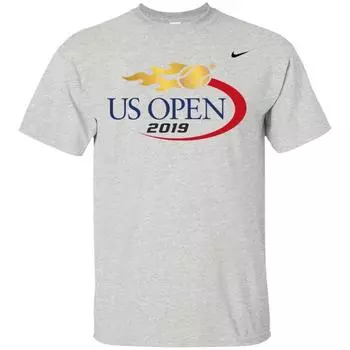 Футболка унисекс с логотипом Открытого чемпионата США по теннису 2019 Новак Джокович, белая S