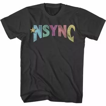 Футболка унисекс с принтом Nsync Multi Logo Smoke S