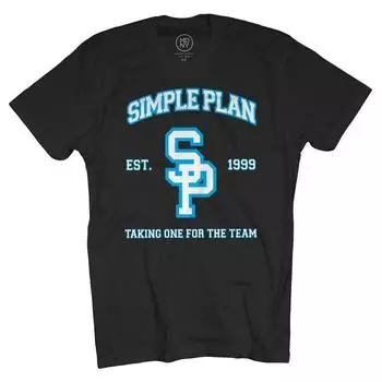 Футболка унисекс Simple Plan Take One for The Team S