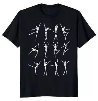 Футболка унисекс Skeleton Dancing Ballet S