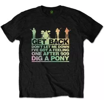 Футболка унисекс The Beatles Get Back Gradient erkend S