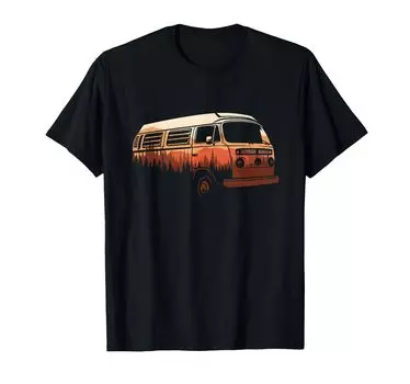 Футболка Vans Silhouette Orange Sunset чёрный