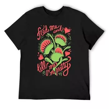Футболка Venus Fly Trap с индивидуальными рисунками, приталенные футболки для мужчин S белый