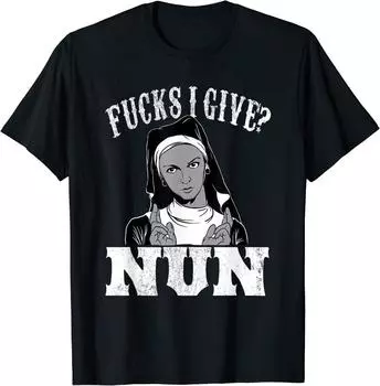Футболка Zero F Cks Given Nun F Ck Funny Sarcastic Unisex S
