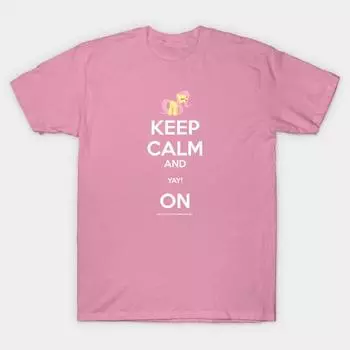 Футболка женщин Keep Calm And Yay On Harajuku Печать Кавайи футболка Летний короткий рукав женский футболка Top Tee S