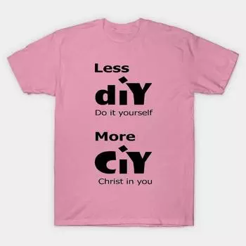 Футболка женщины Less Diy More Ciy Harajuku Печать Кавайи Футболка Летний короткий рукав женский футболка Top Tee S