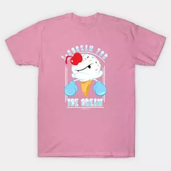 Футболка женщины Lil Monstrrrs I Scream For Ice Cream Harajuku Печать Кавайи футболка Летний короткий рукав женский футболка Top Tee S