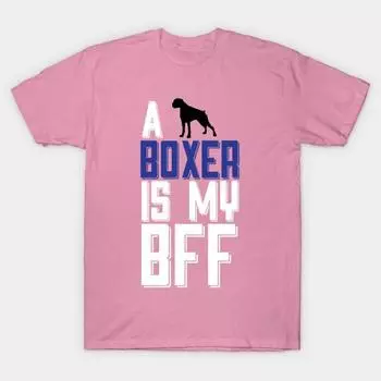 Футболка женская A Boxer Is My Bff Harajuku Print Kawaii футболка летняя женская футболка с коротким рукавом топ S розовый