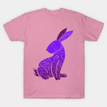 Футболка женская Alt Bunny Indigo Harajuku Print Kawaii футболка летняя женская футболка с коротким рукавом топ футболка S розовый
