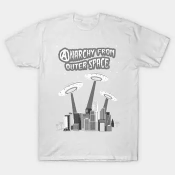 Футболка женская Anarchy From Outer Space Harajuku Print Kawaii футболка летняя женская футболка с коротким рукавом топ футболка S розовый