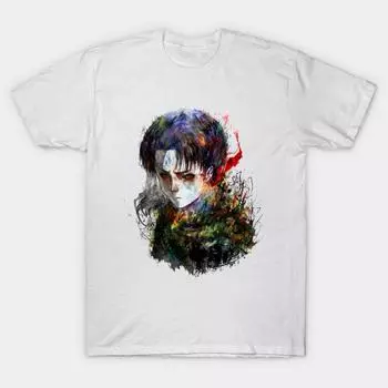 Футболка женская Атака титанов. Футболка Levi Harajuku Print Kawaii, летняя женская футболка с коротким рукавом, топ S