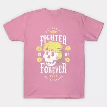Футболка женская Fighter Forever Ken Harajuku Print Kawaii футболка летняя женская футболка с коротким рукавом топ футболка S розовый