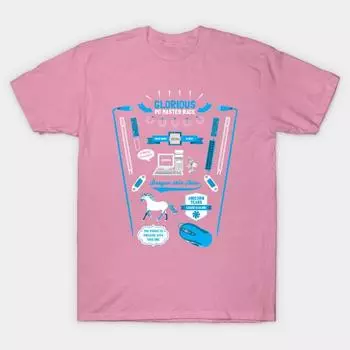 Футболка женская Glorious Pc Master Race Harajuku Print Kawaii футболка летняя женская футболка с коротким рукавом топ футболка S