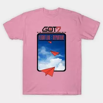 Футболка женская Got7 Flight Log A черная футболка с принтом Harajuku Kawaii летняя футболка с коротким рукавом женская футболка топ S розовый