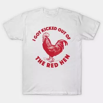 Футболка женская I Got Kicked Out Of The Red Hen Harajuku Print Kawaii футболка летняя женская футболка с коротким рукавом топ футболка S розовый