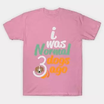 Футболка женская I Was Normal Dog Harajuku Print Kawaii футболка летняя женская футболка с коротким рукавом топ футболка S розовый