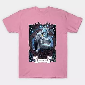 Футболка женская King Of Hell Harajuku Print Kawaii футболка летняя женская футболка с коротким рукавом топ футболка S розовый