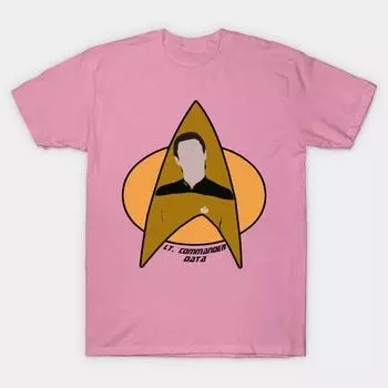 Футболка женская Lt. Футболка Commander Data Harajuku Print Kawaii, летняя женская футболка с коротким рукавом S розовый