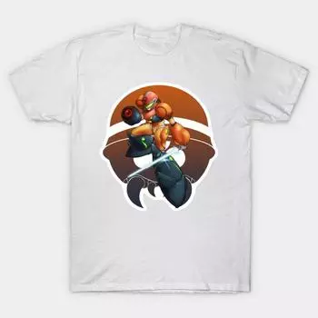 Футболка женская Megaman Samus Crossover Harajuku Print Kawaii футболка летняя женская футболка с коротким рукавом топ футболка S розовый