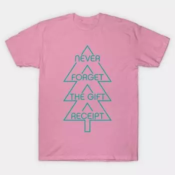 Футболка женская Never Forget...The Gift Receipt футболка Harajuku Print Kawaii летняя футболка с коротким рукавом женская футболка топ S розовый