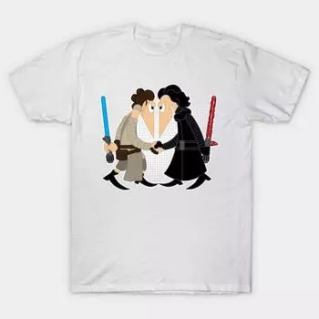 Футболка женская Rey Vs Ren Harajuku Print Kawaii футболка летняя женская футболка с коротким рукавом топ футболка S розовый