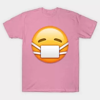 Футболка женская с изображением лица и маски Harajuku Print Kawaii футболка летняя женская футболка с коротким рукавом топ футболка S розовый