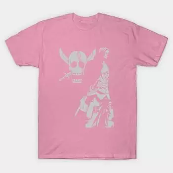 Футболка женская с принтом «Pirate Akagami Shanks» с принтом «Harajuku Kawaii», летняя футболка с коротким рукавом для женщин S розовый