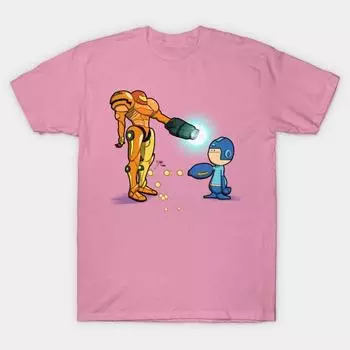 Футболка женская Samus Vs. Футболка Mega Harajuku Print Kawaii, летняя женская футболка с коротким рукавом, топ S