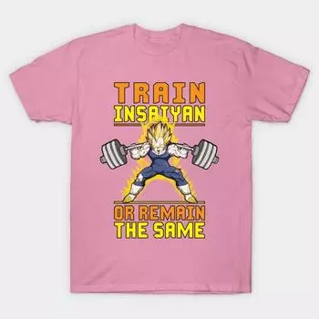 Футболка женская Train Insaiyan Or Remain The Same Harajuku Print Kawaii футболка летняя женская футболка с коротким рукавом топ футболка S розовый