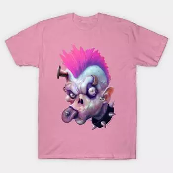 Футболка женская Zed Headz Ear Worm Harajuku Print Kawaii футболка летняя женская футболка с коротким рукавом топ футболка S розовый