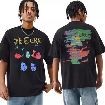 Футболки британской рок-группы The Cure In Between Days 1985, винтажная футболка унисекс в стиле панк 90-х, готическая футболка с короткими рукавами, футболка из 100% хлопка 2XL
